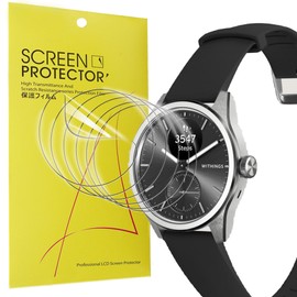 Lamshaw Compatible Withings ScanWatch 2 Screen Protector, 6 Pack Full Coverage TPU Clear Film for ScanWatch 2 38mm / 42mm Smartwatch 2023