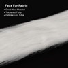 sourcing map Faux Fur Fabric Square, 59x2 Inches Furry Fur