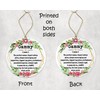 WolfeDesignPDD Gammy Noun Ornament - Christmas Ornament for Gammy -