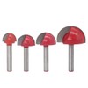 SeonFook 4pcs 6mm Carbide U-Groove Bit Router Bit U Groove