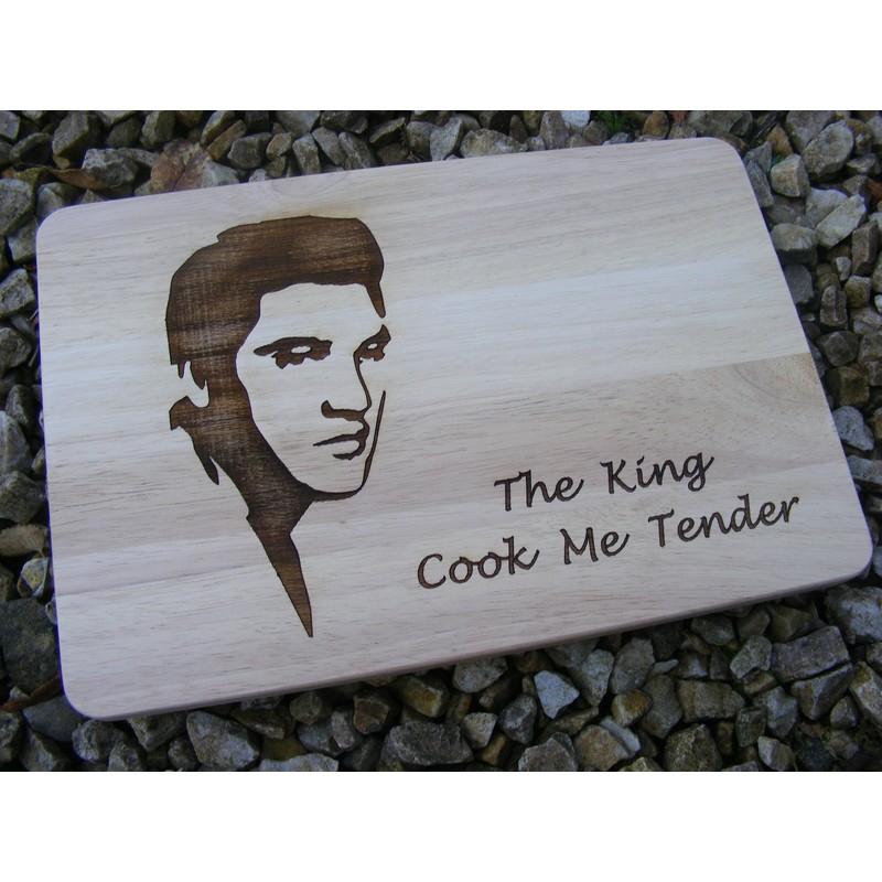 Elvis Presley Gift Idea Wooden Chopping Board Cheese Board Placemat