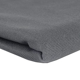 Gray Speaker Grill Mesh Fabric,Dustproof Audio Cloth with Good Light Transmission,Elastic,Anti-Friction,Restore Appearance,48"x54"