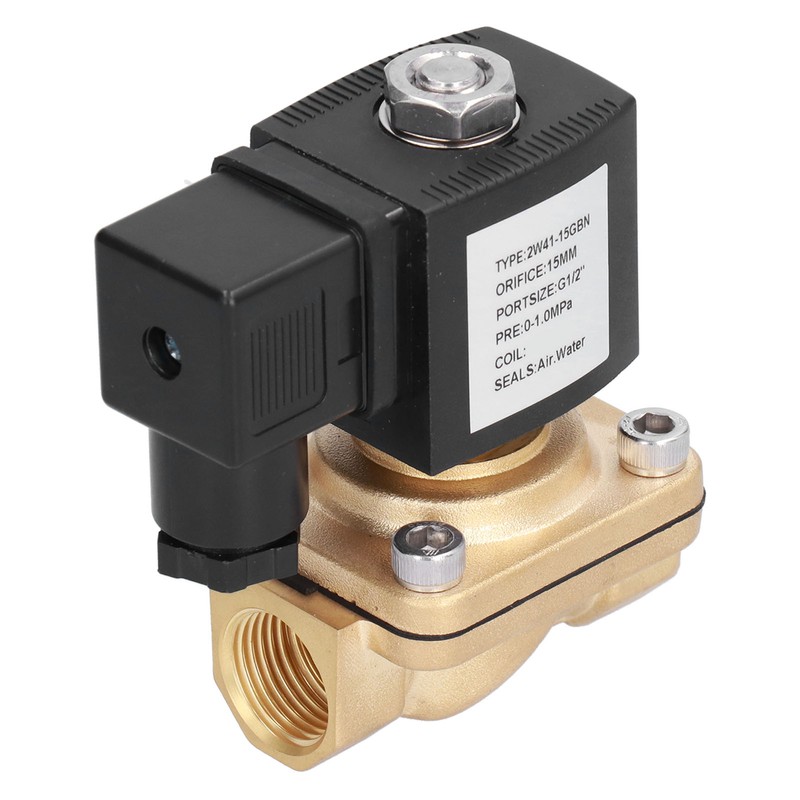 2 Way Solenoid Valve Brass Solar Electric Normally Closed Pipeline