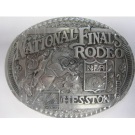 Hesston 1998 National Finals Rodeo Adult Belt Buckle, New in Original Shrinkwrap