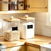 2 Pack 3.7 Qt Large（120oz）Glass Food Storage Containers with Lids,Square