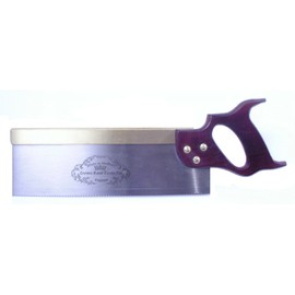 CROWN 195 12" 305mm Tenon Saw Brass Back, 13 TPI - Full Handle , Red