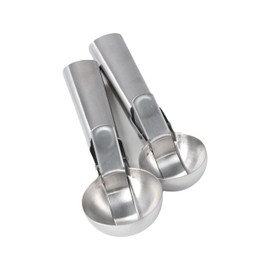 Leadigol Ice Cream Scoop, Stainless Steel Ice Cream Scooper With trigger Easy to clean Portable Wide application Popsicle tool