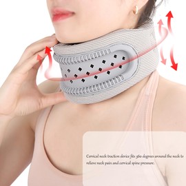 JSHshield Soft Universal Cervical Collar,Cervicorrect Neck Brace,Adjustable Neck Support Collar for Travelling, Nap, Office, Relief of Neck Cervical Spine Pressure