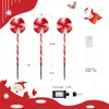 Lollipop Christmas Pathway Lights Outdoor - 3 Pack 29 inches