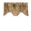 lovemyfabric Velvet Embossed Victorian Damask Scalloped Wave Valance Window Treatment/Window