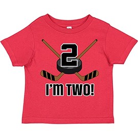 inktastic 2nd Birthday Ice Hockey Sports Party Boys Toddler T-Shirt 2T Red 2ab50
