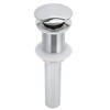 Bathroom Sink Drain Electroplating Popup Wash Basin Drainer Stopper NonOverflow(Popup