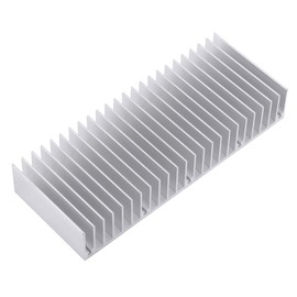 1 piece aluminium heat sink/cooling fins, heat sink heat sink set, 24 teeth, 150 mm heatsink, 150 x 59 x 25 mm