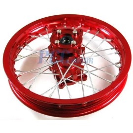 PCC 10" RED REAR RIM WHEEL CNC HUB For HONDA CRF50 XR 125 SDG PIT BIKE I RM17R