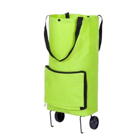 ZONAHAH Collapsible Trolley Bags 3 in 1 Folding Shopping Bag with Wheel Waterproof Practical Shopping Bag Shopping Cart Reusable Hand-Pulling Grocery Shopping Bags