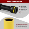 MIXPOWER 3 PCS 1/2" Drive Lug Nut Impact Socket Set,