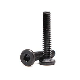 binifiMux 12pcs Black 1/4-20 x 1 1-1/4" 1-1/2" 2" 2-1/2" 3" 3-1/2" Hex Socket Cap Screws Bolts for Furniture Chair Table Desk Crib Bed, Full Thread (12pcs 1/4-20 x 1)