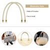 alwaiiz Pack of 2 Press Stud Bag Handles, Leather, Replacement