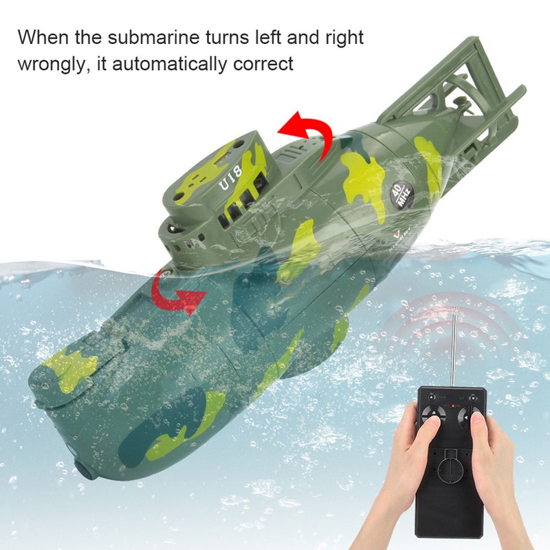 Mini Simulation Military Remote Control 6 Channel Submarine Toy Model
