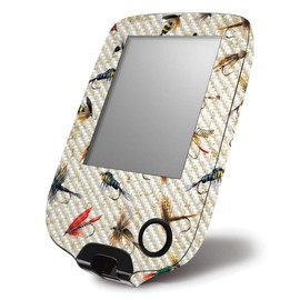 MightySkins Carbon Fiber Skin for Abbott Freestyle Libre 1 & 2 - Fishing Flies | Protective, Durable Textured Carbon Fiber Finish | Easy to Apply, Remove, and Change Styles | Made in The USA