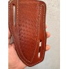 Leather Sheath Brown Leather Knife Sheath Pancake Fixed Blade Knife