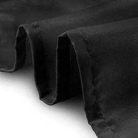 WedDecor Premium Quality 60 x 102 Inch Black 1pc Rectangular Tablecloth Durable Polyester Fabric Table Cover for Wedding Birthday Anniversary Dinner Parties Events Decoration