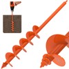 Insaga Auger Drill Bit for Planting 4"x32" Garden Drill Bit,