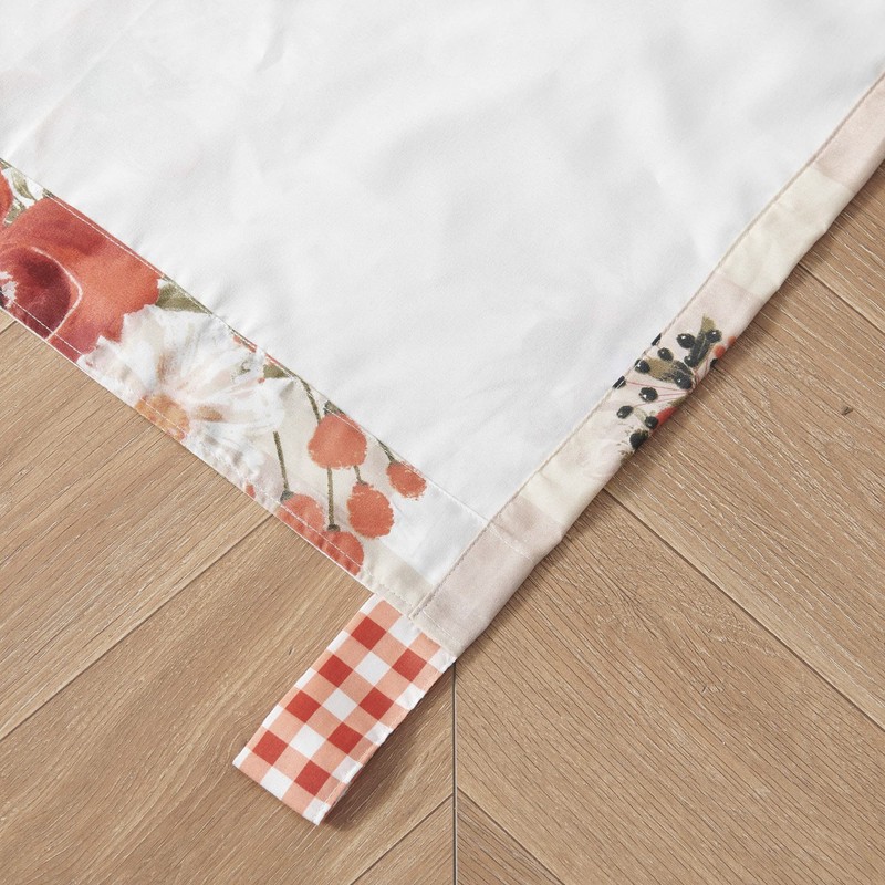Greenland Home Wheatly Farmhouse Gingham Curtain Panels (Set of 2)