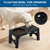 NAHANGPET 3-in-1 Elevated Slow Feeder Dog Bowls for Food and