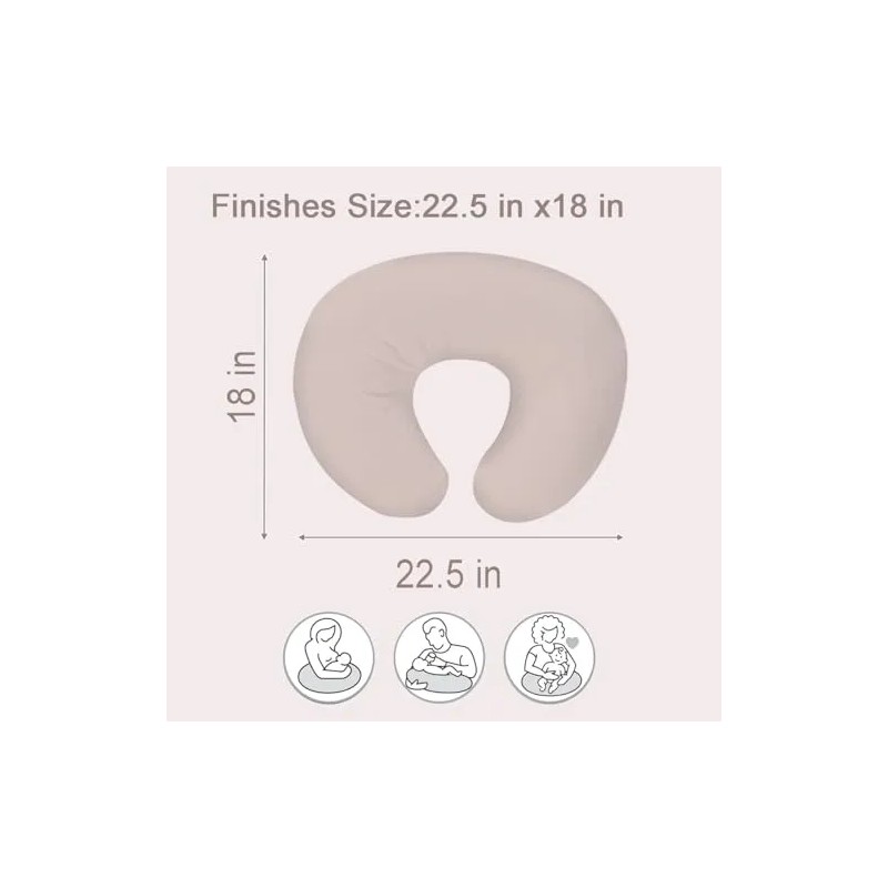 Funda De Almohada De Lactancia Paq 2 Fundas Extraíbles Para