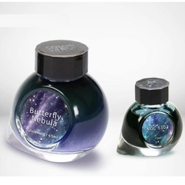 Colorverse Fountain Pen Ink Blue Butterfly Nebula 65ml & NGC 6302 15ml Dye-Based Ink Special Ink