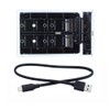 cablecc Dual NGFF B+M-Key M.2 SSD Card JBOD Raid0 Span