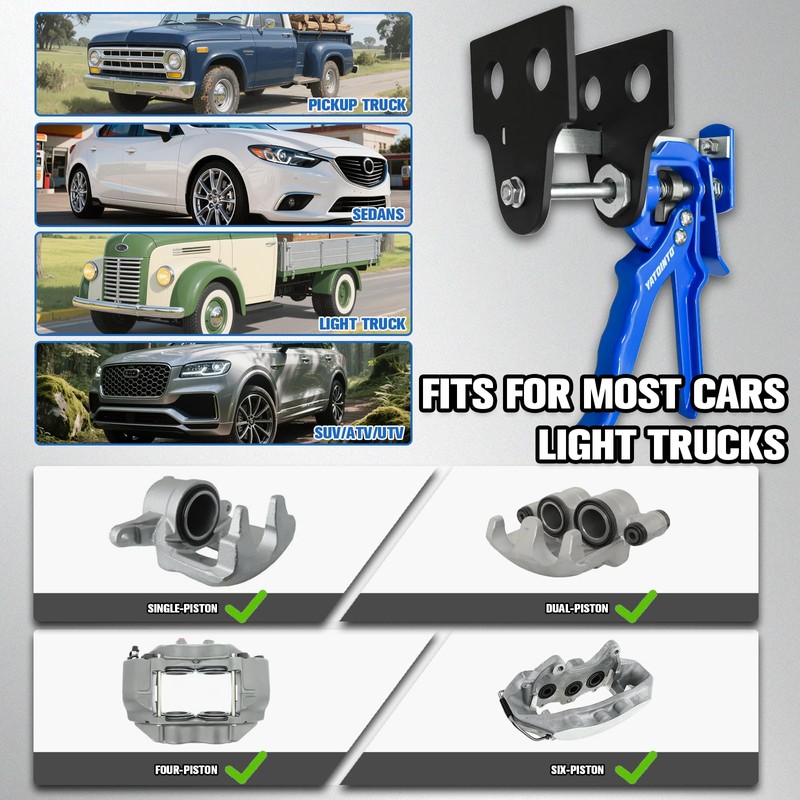 YATOINTO 29100 Brake Caliper Compression Tool,Heavy Duty Caliper Piston Compressor