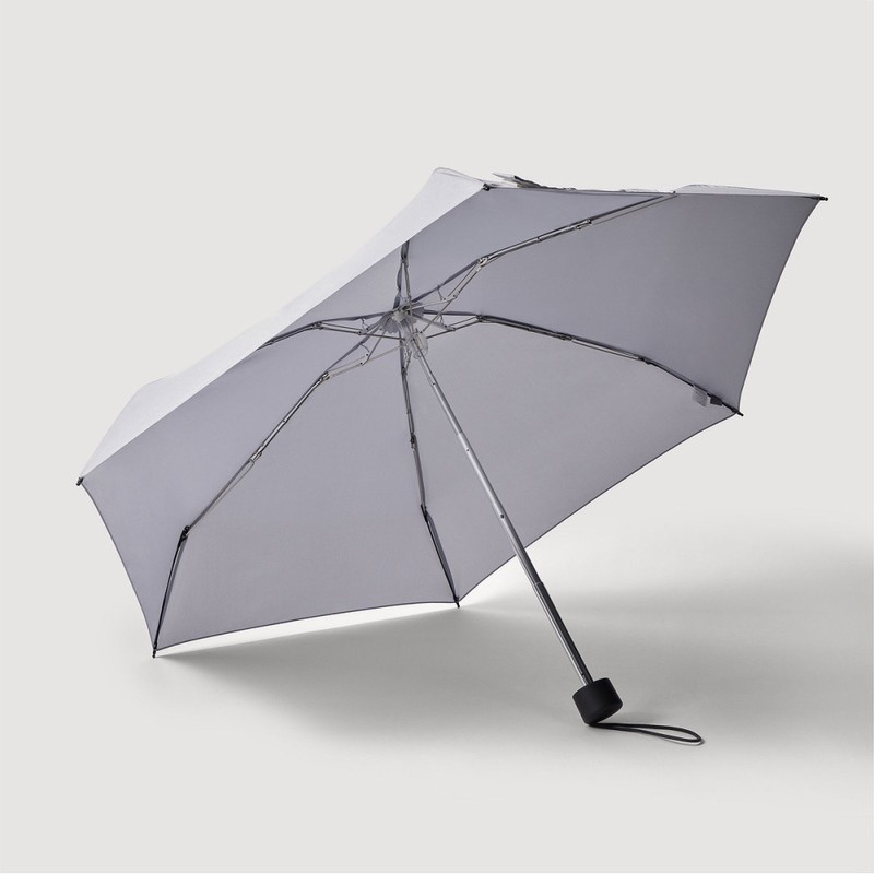 JAJU [JAJU] 5-Section Folding Lightweight Sun-Rain Umbrella_Gray