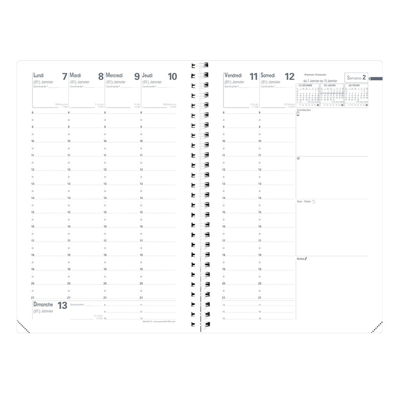 Quo Vadis Minister Weekly Calendar Diary Dc Dc 16x24 cm