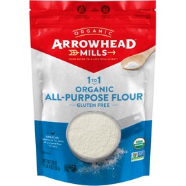 Arrowhead Mills Organic Gluten Free All-Purpose Flour, 20 oz Bag (Pack of 6)
