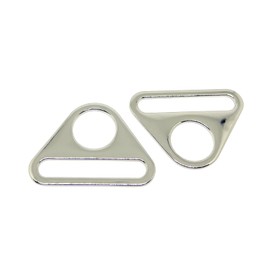 Fujiyuan 20 pcs 25mm 1"Adjuster Triangle with bar Swivel Clip D dee Ring Buckle Cast