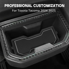 SENSHINE Cup Holder Inserts Coaster for Toyota Tacoma Accessories 2024 2025 Center Console 3D Siliconce Cup Holder Liner Mats Non Slip Protecror Pad for Toyota Tacoma 2Pcs (Gray)