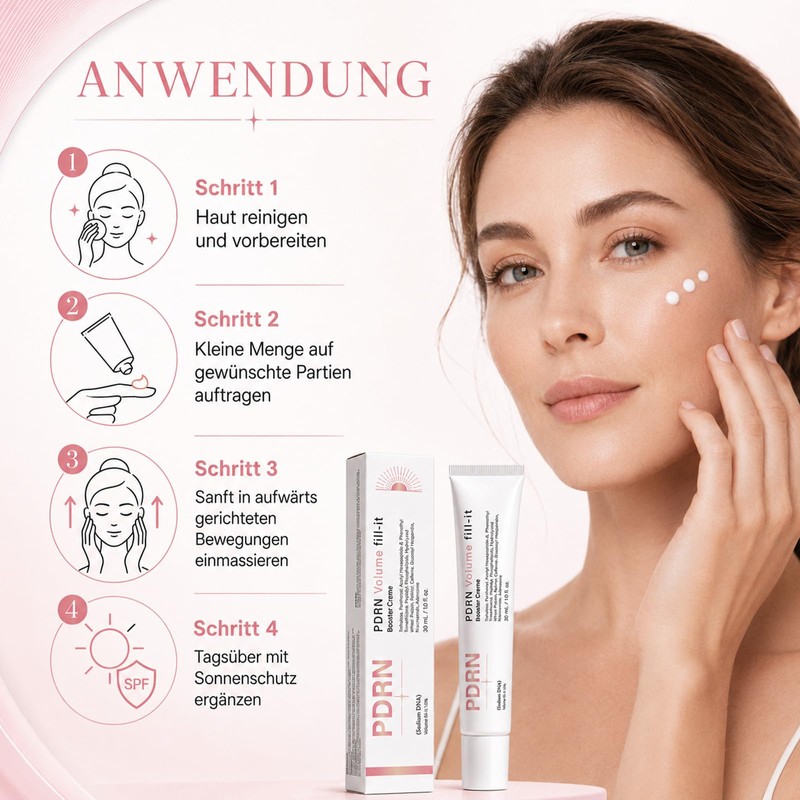 PDRN Volume Fill-It, Gesichtscreme Straffend, Gesichtsvolumen 30ml