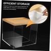 FRCOLOR Clear Acrylic Tissue Box Holder Stylish Face Towel Storage