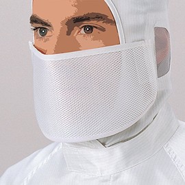 [ミドリ安全] クリーンウェア メッシュマスク ホワイト フリー
