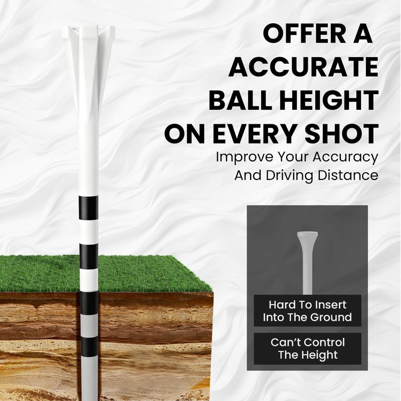 Amy Sport Extra Long Golf Tees Plastic 4 Inch or