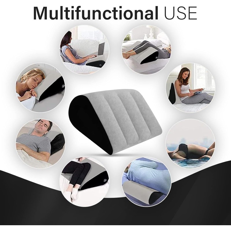 TheClover Inflatable Wedge Pillow for Sleeping -Leg Elevation, Use in