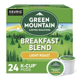Green Mountain Coffee Breakfast Blend Keurig K-Cup Pods~Light Roast~24 Ct.
