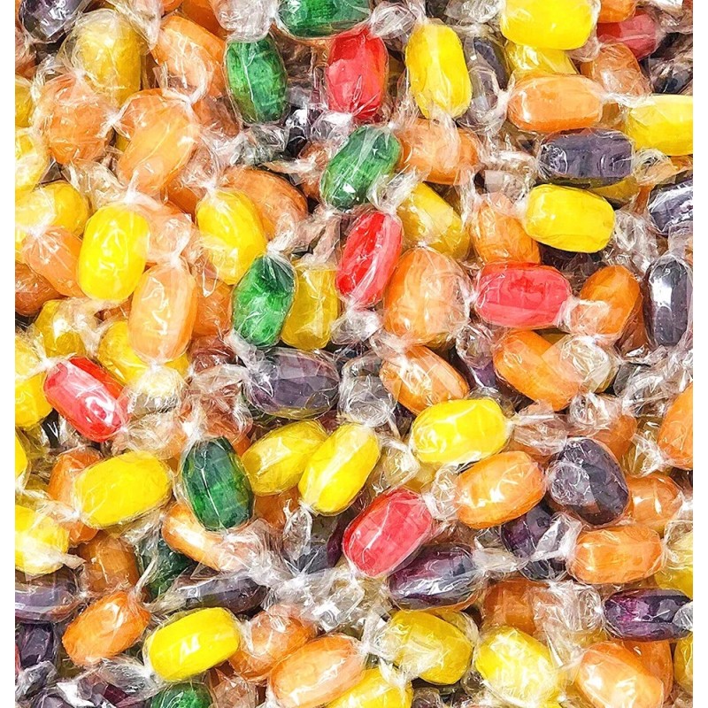 Colombina Assorted Fruit Flavored Barrels, Individually Wrapped Bulk Hard Candy