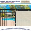 Windscreen4less Heavy Duty Privacy Screen Fence in Color Beige with