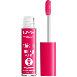 NYX PROFESSIONAL MAKEUP This Is Milky Gloss, Lip Gloss with 12 Hour Hydration, Vegan - Mixed Berry Shake (Raspberry)