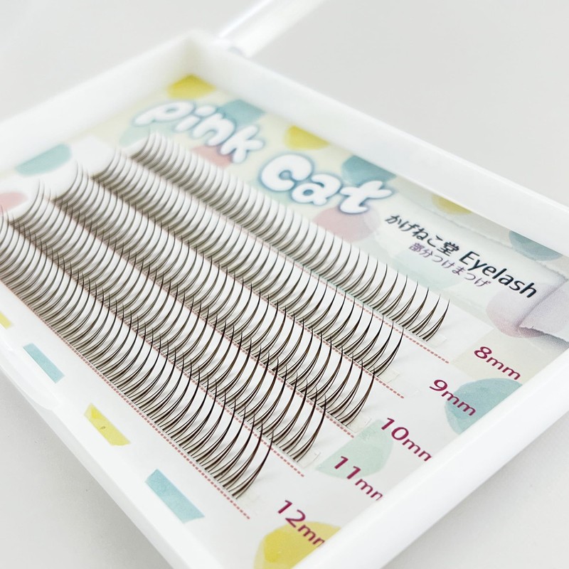 Kagonekodo Partial False Eyelashes (Brown, Hair Bundle, Type 8mm-12mm, IS-BR)