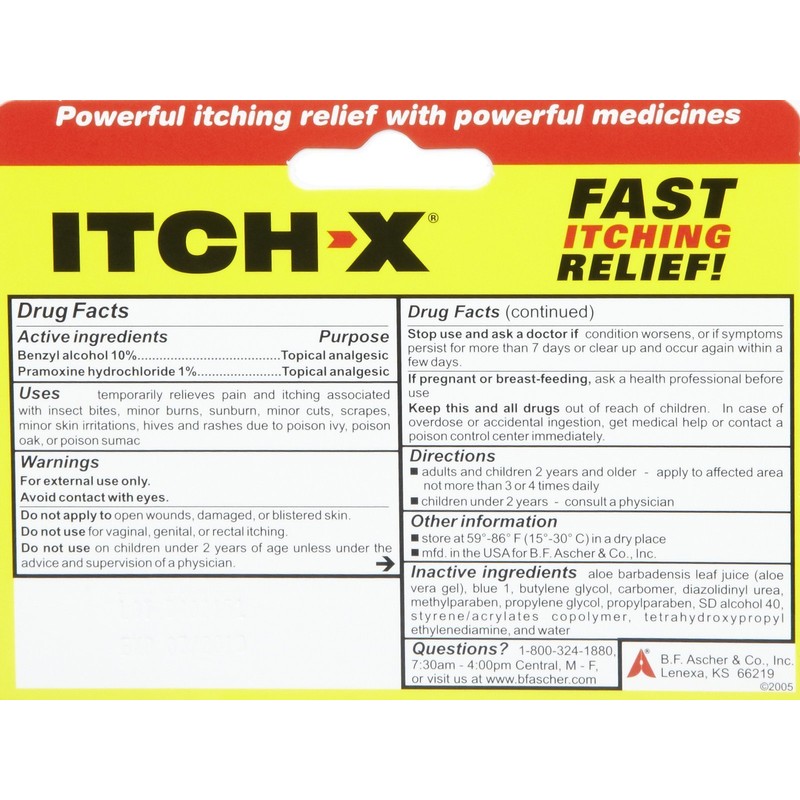 Itch-x Fast-Acting Anti-Itch Gel, 1.25 Oz