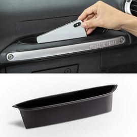 Savadicar Savadicar GrabTray Passenger Storage Tray Organizer Grab Handle Accessory Box for 2011-2018 Jeep Wrangler JK JKU 2/4 Door, Interior Accessories, Black